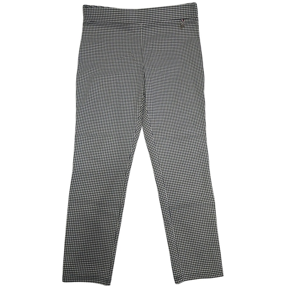 Tommy Hilfiger Women Black White Gingham Check Pull On Pants H21PN92G Stretch L - Picture 4 of 9